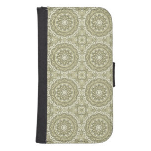 Colorful retro pattern background 6 galaxy s4 wallet case