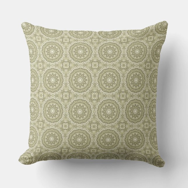 Colorful retro pattern background 6 throw pillow (Front)