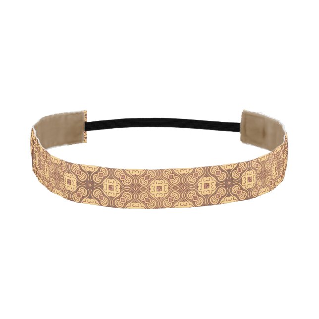 Colorful retro pattern background athletic headband (Front)