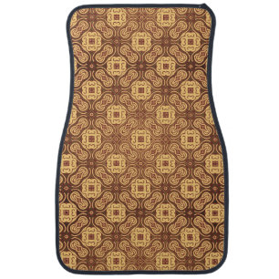 Colorful retro pattern background car mat