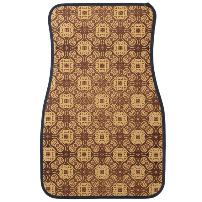 Colorful retro pattern background car mat (Front)