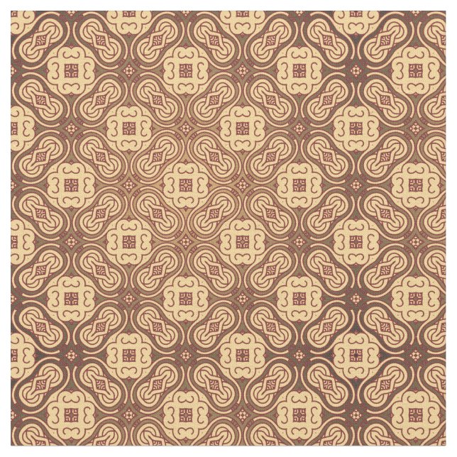 Colorful retro pattern background fabric (Close Up)