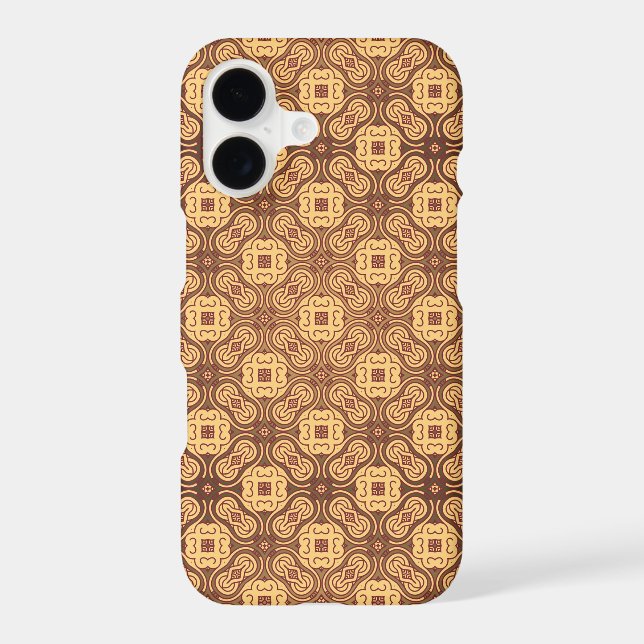 Colorful retro pattern background iphone case (Back)