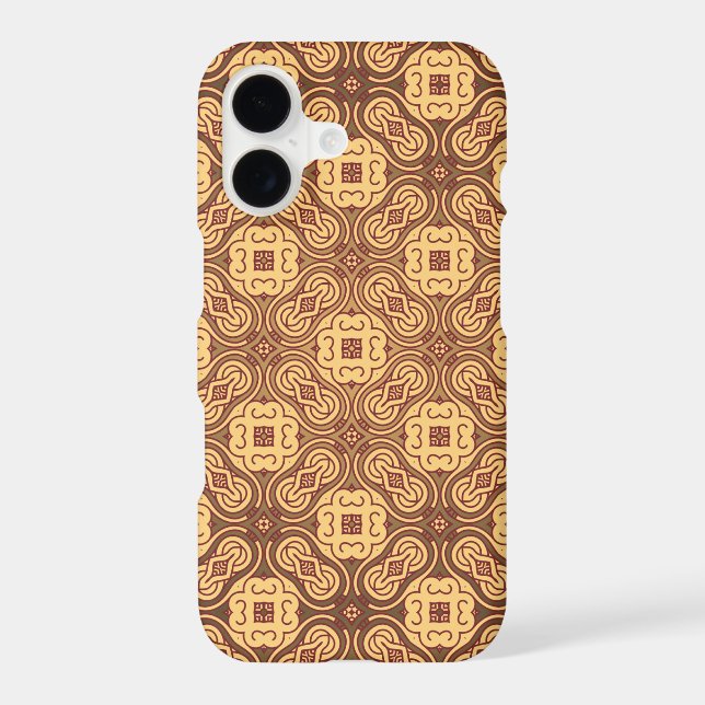 Colorful retro pattern background iphone case (Back)
