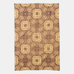 Colorful retro pattern background kitchen towel
