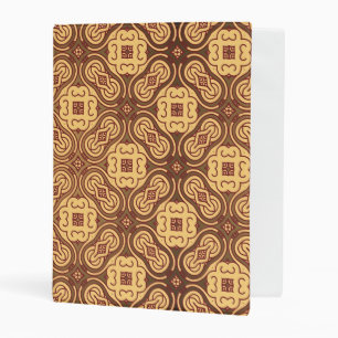 Colorful retro pattern background mini binder