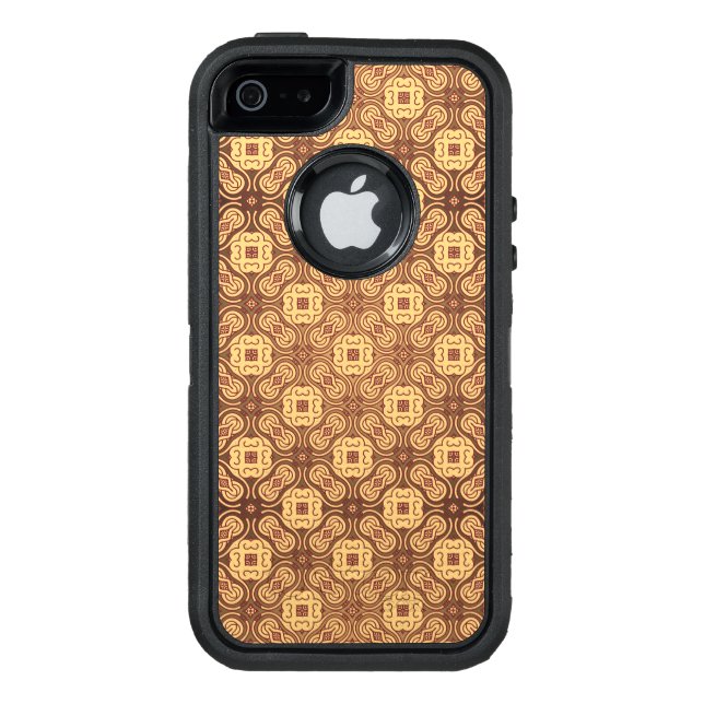 Colorful retro pattern background otterbox iPhone case (Back)