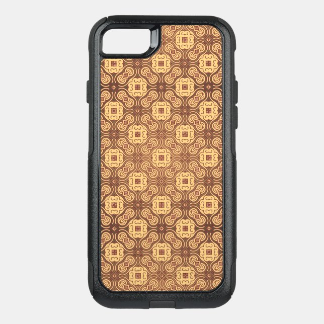 Colorful retro pattern background otterbox iPhone case (Back)