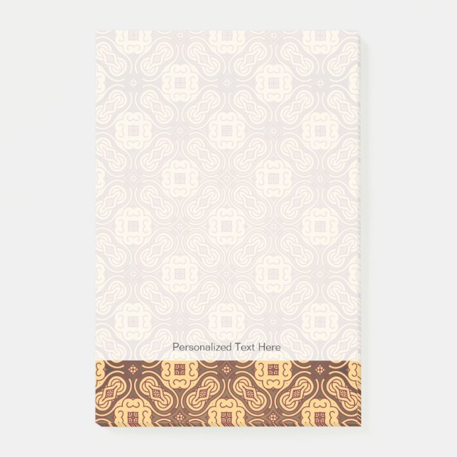 Colorful retro pattern background post-it notes (Front)