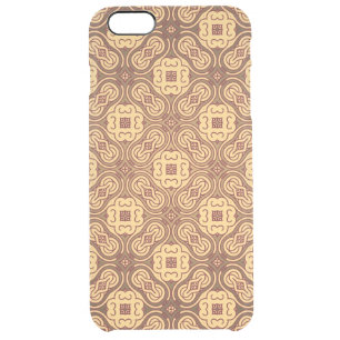 Colorful retro pattern background clear iPhone 6 plus case