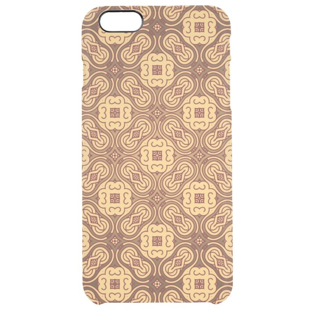Colorful retro pattern background uncommon iPhone case (Back)