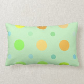 Colorful Retro Polka Dots Personalized Mojo Pillows