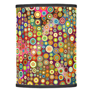 Colorful retro spots pattern I + your ideas Lamp Shade