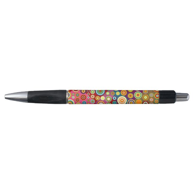 Colorful retro spots pattern I + your ideas Pen (Front)