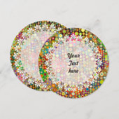 Colorful Retro Spots + your idea (Front/Back)