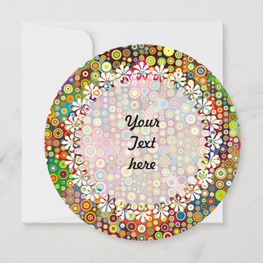 Colorful Retro Spots + your idea (Front)