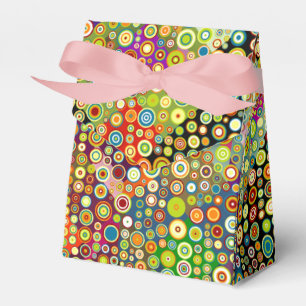 Colorful Retro Spots + your idea Favor Boxes