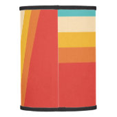 Colorful Retro Stripe -  70s, 80s Design Lamp Shade (Back)