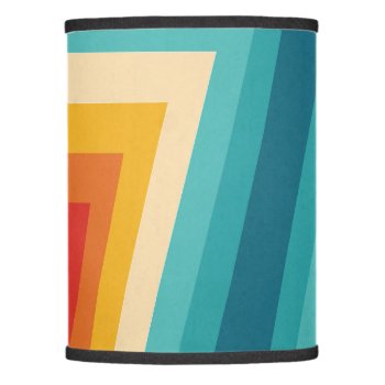 Colorful Retro Stripe -  70s  80s Design Lamp Shade by DesignByLang at Zazzle