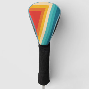 Colorful Retro Stripe - 70s, 80s  Golf Head Cover