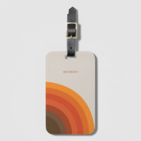 Colorful Retro Stripes 70s 80s Golden Brown Orange