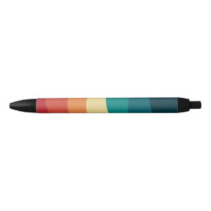 Colorful retro style curves design pen