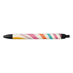 Colorful retro style curves  pen