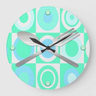 Colorful Retro Style Kitchen Wall Clock