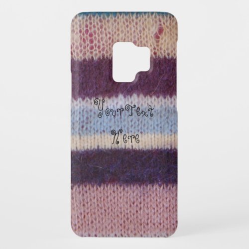 colorful retro style knitted stripes fun knitted Case_Mate samsung galaxy s9 case