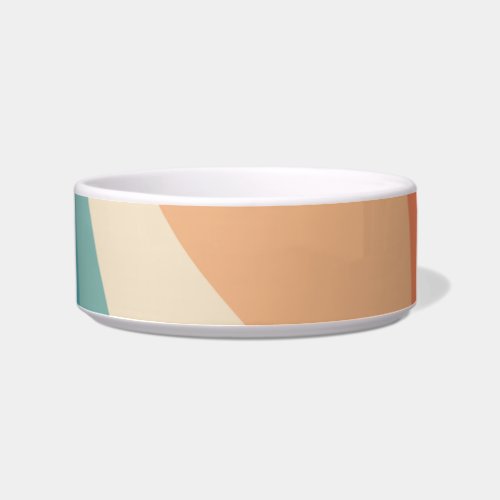 Colorful retro style waves decoration bowl