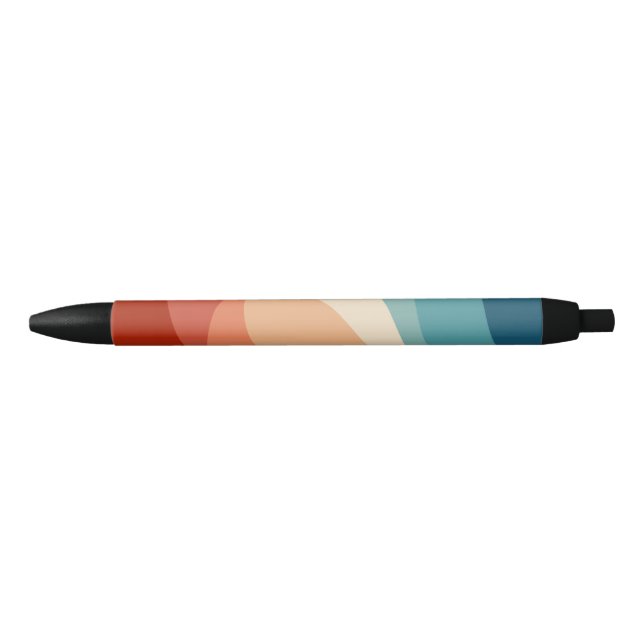 Colorful retro style waves decoration pen (Front)