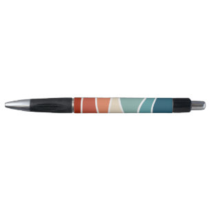 Colorful retro style waves pen