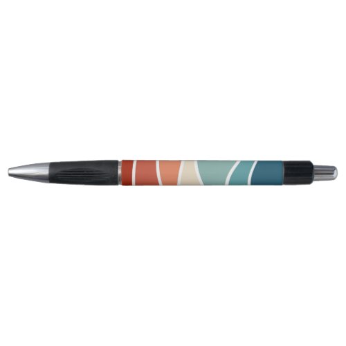 Colorful retro style waves pen