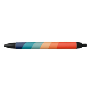 Colorful retro sun rays pen
