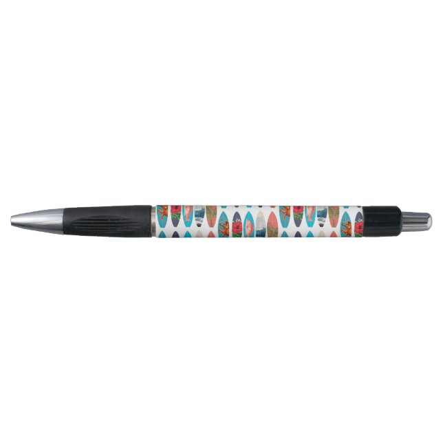 Colorful Retro Surfboards Pattern Pen (Front)