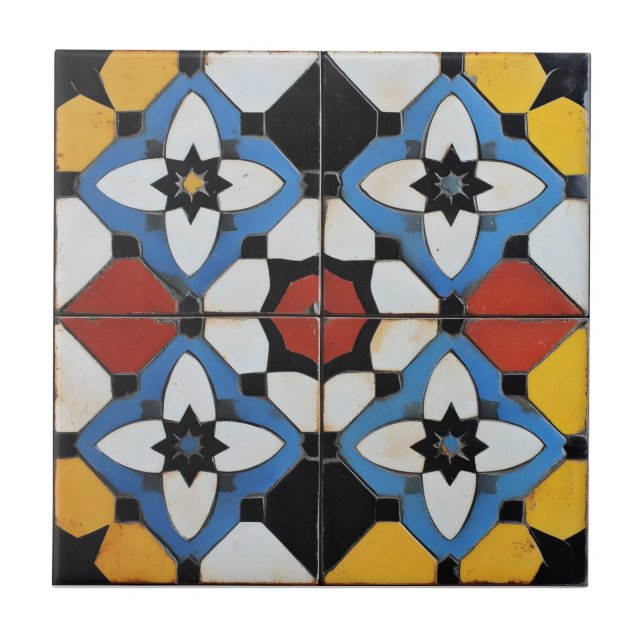 Colorful Retro Tile Style (Front)