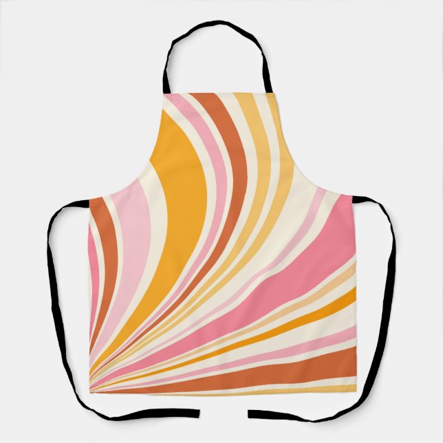 Colorful retro vibes apron (Front)