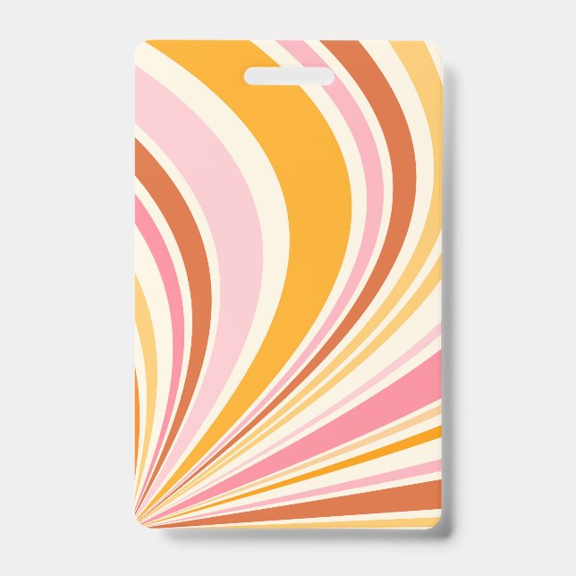 Colorful retro vibes badge (Front)
