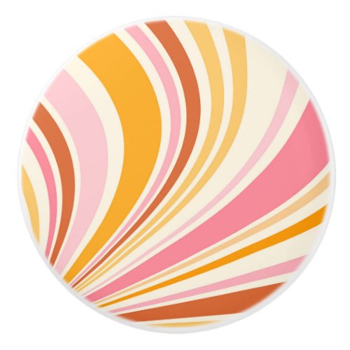 Colorful retro vibes ceramic knob