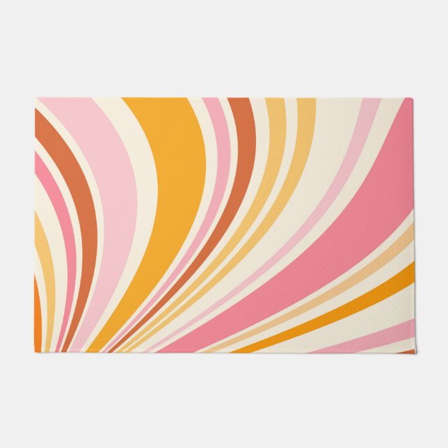 Colorful retro vibes doormat (Front)
