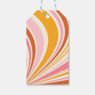 Colorful retro vibes gift tags