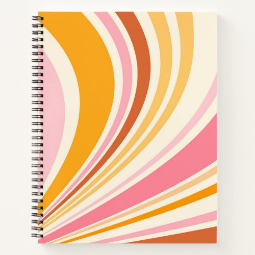 Colorful retro vibes notebook