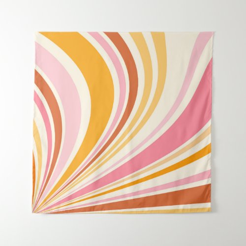 Colorful retro vibes tapestry