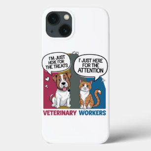 Colorful Retro Vintage Veterinary gift iPhone 13 Case