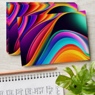 Colorful Retro Waves Envelope