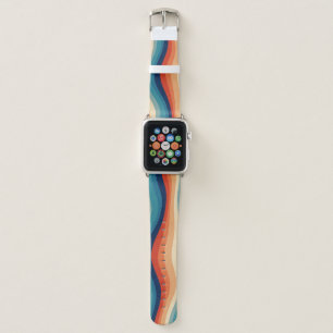 Colorful Retro Waves Vintage Apple Watch Band