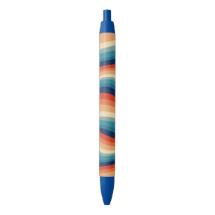 Colorful Retro Waves Vintage Pen