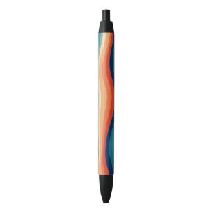 Colorful Retro Waves Vintage Pen