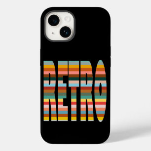 Colorful Retro Word Stripes Case-Mate iPhone 14 Case