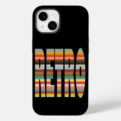 Colorful Retro Word Stripes  Case_Mate iPhone 14 Case